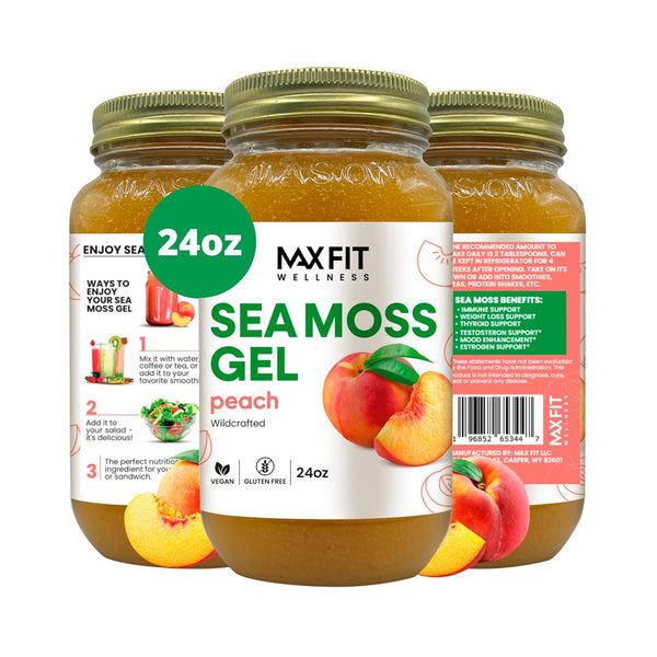 MAX FIT Sea Moss Gel (Peach)