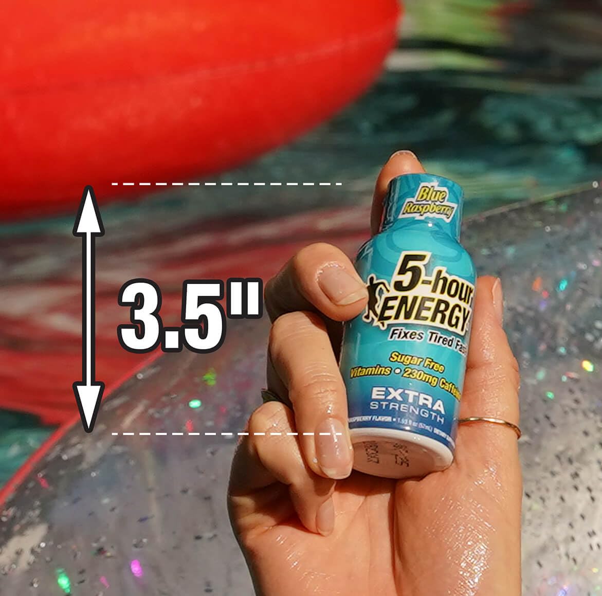 5-Hour ENERGY Shots Extra Strength | Blue Raspberry Flavor | 1.93 oz. 30 Count | Sugar Free, Zero Calories | Amino Acids and Essential B Vitamins | Dietary Supplement | Feel Alert and Energized