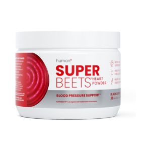HumanN SuperBeets Beet Root Powder - Non-GMO Beetroot Superfood - Nitric Oxide Supplement for Heart Health, Circulation &amp; Blood Pressure Support - Black Cherry, 30 Servings