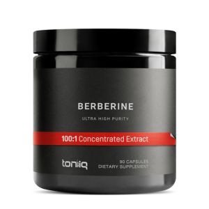 Toniiq Ultra High Strength Berberine HCl 500mg from The Himalayas - Berberine Supplement - 97% Tested Purity Extract - Wild Harvested - Concentrated Berberine 500mg Supplements -90 Veggie Capsules
