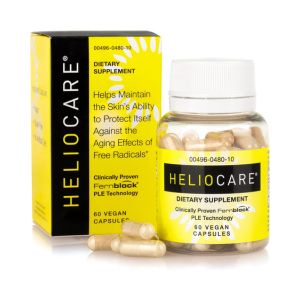 Heliocare Skin Care Dietary Supplement: 240mg Polypodium Leucotomos Extract Pills - Antioxidant Rich Formula with Fernblock and PLE Technology - 60 Veggie Capsules