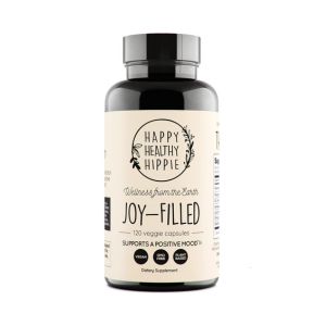 Joy-Filled Mood Support Supplement with St Johns Wort Capsules 120 Ct | Stress Relief Supplement with Rhodiola Rosea, Eleuthero | Helps Calm The Mind &amp; Body | 100% Plant-Based Happy Pills | Herbal