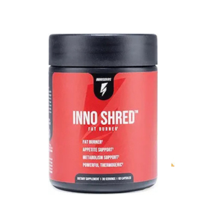 Inno Shred Fat Burner for Men and Women with 100mg Capsimax, Grains of Paradise, Organic Caffeine, Green Tea Extract, Appetite Suppressant, Weight Loss (60 Veggie Capsules) | (with Stimulant)