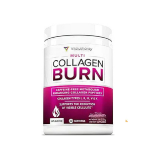 Hydrolyzed Collagen Powder for Weight Loss - Collagen Burn Ultimate Beauty Complex Multi Collagen Peptides Powder for Women with Types I II III V and X for Fat Burning Support - Unflavored