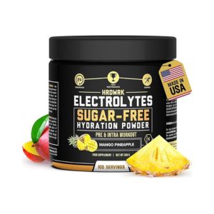 HRDWRK - Electrolytes Powder Keto Hydration Sugar Free with Magnesium, Potassium and Sodium - 100 Servings | Boost Endurance and Reduce Fatigue with This Electrolytes Supplement - Maximum Hydration