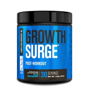 Jacked Factory Growth Surge Creatine Post Workout w/L-Carnitine - Daily Muscle Builder &amp; Recovery Supplement with Creatine Monohydrate, Betaine, L-Carnitine L-Tartrate - 30 Servings, Blue Raspberry