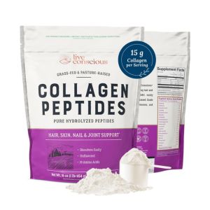 Collagen Peptides Powder - Naturally-Sourced Hydrolyzed Collagen Powder - Hair, Skin, Nail, and Joint Support - Type I &amp; III Grass-Fed Collagen Supplements for Women and Men - 41 Servings - 16oz