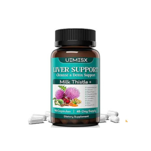 Liver Cleanse Detox &amp; Repair 180 Capsules - Herbal Liver Support Milk Thistle Supplement - Silymarin Milk Thistle Supplements with Dandelion Root, Choline, Beetroot &amp; Artichoke Extract