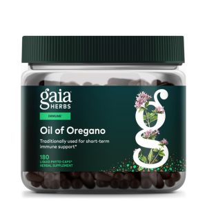 Gaia Herbs Oil of Oregano - Immune and Antioxidant Support Supplement to Help Sustain Overall Well-Being - with Oregano Oil, Carvacrol, and Thymol - 180 Vegan Liquid Phyto-Capsules (90-Day Supply)