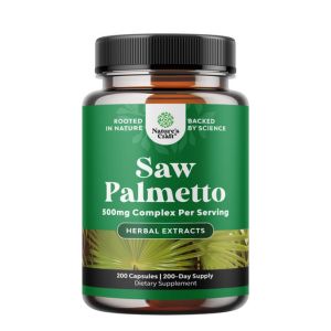 Extra Strength Saw Palmetto Extract - Advanced Herbal Complex for Hair Health and Urinary Support with Plant Sterols &amp; Flavonoids - Potent Herbal Supplement with 500mg per Serving - 200 Capsules