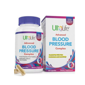 Blood Pressure Supplements - Advanced Blood Pressure Supplement Complex - Hawthorn Berry, Hibiscus, Garlic, Forskolin - 14 Vitamins &amp; Herbs, 30 Day Supply in Veggie Capsules