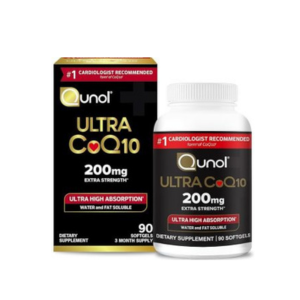 Qunol CoQ10 200mg Softgels, Ultra CoQ10 - Ultra High Absorption Coenzyme Q10 Supplements - Antioxidant Supplement for Vascular and Heart Health &amp; Energy Production, 90 Count