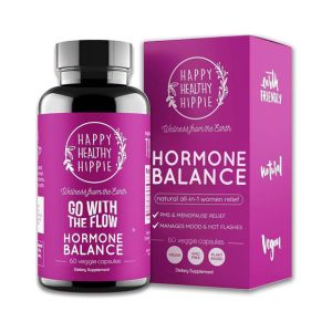 Hormone Balance for Women – PMS Support Supplement, Menopause &amp; Perimenopause | Bloating Relief, Menstrual Cramp, Mood, PMDD | Chasteberry Supplements, Black Cohosh, Dong Quai | Vegan, Non-GMO, 60 Ct