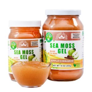 Wildcrafted Irish Sea Moss Gel | Made in USA | Rich in Vitamins &amp; Minerals | Sea Moss Gel Raw | Nutritional Supplement | Apple (16 oz)
