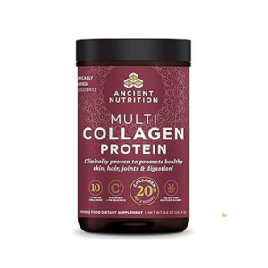 Ancient Nutrition Collagen Powder Protein, Multi Collagen Protein, Cucumber Lime, Hydrolyzed Collagen Peptides Supports Skin and Nails, Joint Supplement, 18.6oz
