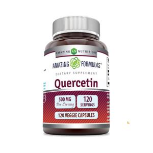 Amazing Formulas Quercetin 500mg 120 Veggie Capsules Supplement - Non-GMO - Gluten Free - Supports Overall Health &amp; Well Being