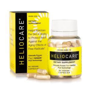 Heliocare Skin Care Dietary Supplement: 240mg Polypodium Leucotomos Extract Pills - Antioxidant Rich Formula with Fernblock and PLE Technology - 60 Veggie Capsules