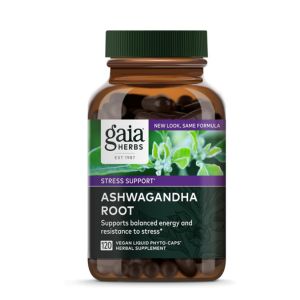 Gaia Herbs Ashwagandha Root - Stress Relief &amp; Immune Support Supplement - Supports Balanced Energy Levels and Positive Outlook - 120 Vegan Liquid Phyto Capsules (1 Pack)