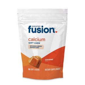 Bariatric Fusion Bariatric Calcium Chews | Calcium Citrate with Vitamin D3 Calcium Supplement Bariatric Vitamin | Sugar Free Calcium Citrate Chewable | Calcium Citrate 500mg | Caramel | 60 Count