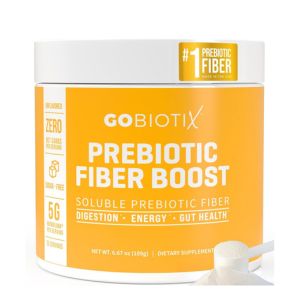 GOBIOTIX Prebiotic Fiber Supplement Powder for Digestive Health, Soluble Fiber for Gut Health, Gluten &amp; Sugar Free, Keto, Vegan, 35 Servings (1 Pack)