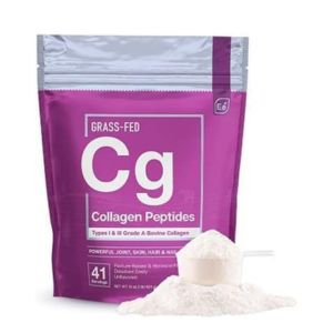 Essential Elements Hydrolyzed Collagen Peptides Powder - Supplement for Joint, Skin, Hair, &amp; Nail Support Types I III Non-GMO, Hormone-Free, Grass-Fed 41 Servings
