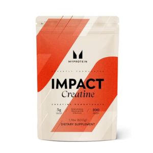 Myprotein - Creatine Monohydrate Powder Bag 1.1 lbs- Pure Unflavored Creatine Powder - Post/Pre Workout Supplement for All Sports and Exercises - Gluten Free, Vegan, Dissolves Easy - (100 Servings)
