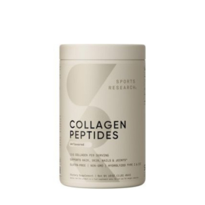 Sports Research Collagen Peptides for Women &amp; Men, Unflavored, 16 oz., Hydrolyzed Type 1 &amp; 3 Collagen Powder Protein Supplement for Healthy Skin, Nails, Bones &amp; Joints