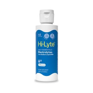 Hi-Lyte Low Sodium Electrolyte Supplement for Immune Support, Fasting and Rapid Hydration | 48 Servings | Magnesium, Potassium, Zinc | Unflavored Mineral Taste Drops