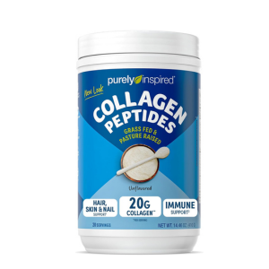 Purely Inspired Collagen and Creatine Powder, Watermelon Strawberry - 10g Collagen & 3g Creatine Builds Lean Muscle - Flavored Drink Mix with Key Electrolytes - Gluten-Free & Zero Sugar