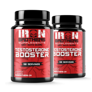 Iron Brothers Supplements Testosterone Booster for Men, 90 Capsules | Testosterone Supplements for Men to Enhance Muscle Growth | Estrogen Blocker | Promotes Fat Loss & Increase Performance - 30 Days