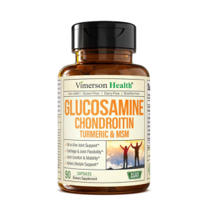 Glucosamine Chondroitin MSM and Turmeric Supplement - Joint Support Supplement for Women & Men with Boswellia & Glucosamine Sulfate 1500 mg. Used for Cartilage & Joint Health & Flexibility 90 Capsules