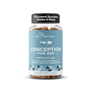 Conception Fertility Supplements for Women – Aids Ovulation, Hormonal Balance, &amp; Regular Cycles – Prenatal Vitamin Support with Myo-Inositol, Folate, Folic Acid, Vitex – 60 Vegetarian Soft Capsules
