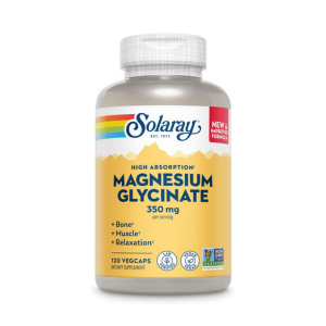 Solaray Magnesium Glycinate, New & Improved Fully Chelated Bisglycinate with BioPerine, High Absorption Formula, Stress, Bones, Muscle & Relaxation Support, 60 Day Guarantee, 60 Servings, 240 VegCaps