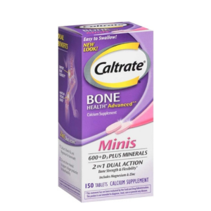 Caltrate 600+D3 Plus Minerals Mini Calcium & Vitamin D3 Supplement Mini Tablet, 600 mg, 150 Count (Pack of 3)