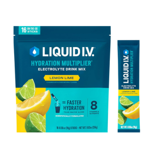 Liquid I.V.® Hydration Multiplier - Lemon Lime | Electrolyte Powder Drink Mix | 1 Pack (16 Servings)