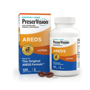 PreserVision AREDS 2 Eye Vitamins, Lutein and Zeaxanthin Supplement with Vitamin C, Vitamin E, Zinc, and Copper, 120 Softgels (Minigels)