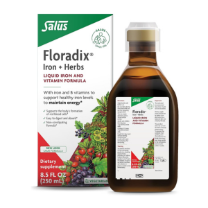 Floradix by Salus Iron & Herbs - Liquid Herbal Supplement for Energy Support* - Iron Supplement with Vitamin C & B Complex Vitamins - for Men & Women - 16.9 Fl Oz