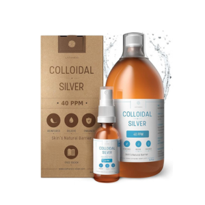 Colloidal Silver Liquid 10 fl oz & Spray to Fill ● Bioactive Hydrosol Silver Water ● Natural Immune Support Nano Sol Supplement Solution ● Ionic Minerals 40 PPM ● Organic Structured Plata Coloidal