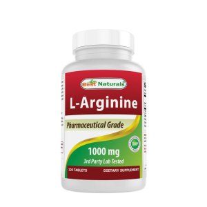 Best Naturals 3 Pack L-Arginine 1000 mg 120 Tablets - Pharmaceutical Grade L Arginine Supplement Promotes Nitric Oxide Synthesis (Total 360 Tablets)