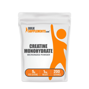 BulkSupplements.com Creatine Monohydrate Powder - Creatine Supplement, Micronized Creatine 1kg, Creatine Powder - Unflavored & Gluten Free, 5g (5000mg) per Servings, 1kg (2.2 lbs) (Pack of 1)
