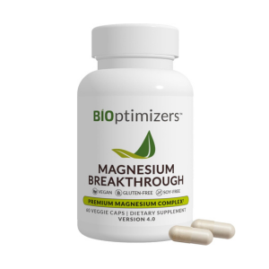 BIOptimizers Magnesium Breakthrough Supplement 4.0 - 7 Forms of Mg: Glycinate, Malate, Citrate, and More - Natural Support for Sleep and Cognitive Function - 60 Capsules- Calming Vitamins Complex