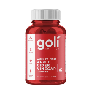 Goli Nutritional Supplement, Apple Cider Vinegar Gummy Vitamins Nutrition, 2 Pack of 60 Count