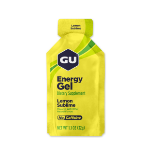 GU Energy Original Sports Nutrition Energy Gel, Vegan, Gluten-Free, Kosher, and Dairy-Free On-the-Go Energy for Any Workout, 24-Count, Lemon Sublime