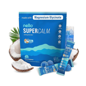 Supercalm Drink Mix - Ashwagandha KSM 66, Magnesium Glycinate &amp; L-Theanine Supplement - Ashwagandha Root Extract - Focus and Relaxation Support (20 Travel Packets) - Melon Berry