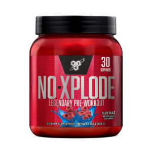 BSN N.O.-XPLODE Cool Rush Pre Workout Powder, Preworkout Energy Supplement for Men and Women with Creatine and Beta-Alanine, New Flavor: Bubblegum Blast, 30 Servings