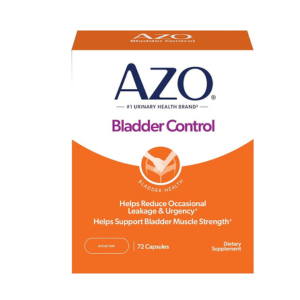 AZO Bladder Control with Go-Less Daily Supplement | Helps Reduce Occasional Urgency, leakage due to laughing, sneezing and exercise††† | 72 Capsules