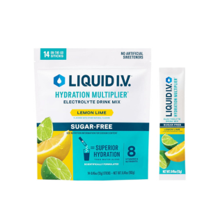 Liquid I.V. Sugar-Free Hydration Multiplier - Lemon Lime – Hydration Powder Packets | Electrolyte Drink Mix | Easy Open Single-Serving Stick | Non-GMO | 14 Sticks