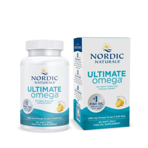 Nordic Naturals Ultimate Omega, Lemon Flavor - 90 Soft Gels - 1280 mg Omega-3 - High-Potency Omega-3 Fish Oil Supplement with EPA & DHA - Promotes Brain & Heart Health - Non-GMO - 45 Servings