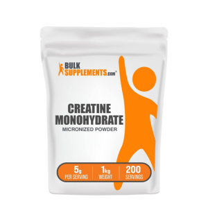 BulkSupplements.com Creatine Monohydrate Powder - Creatine Supplement, Micronized Creatine 1kg, Creatine Powder - Unflavored & Gluten Free, 5g (5000mg) per Servings, 1kg (2.2 lbs) (Pack of 1)