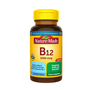 Nature Made Vitamin B12 1000 mcg, Dietary Supplement for Energy Metabolism Support, 90 Softgels, 90 Day Supplememt